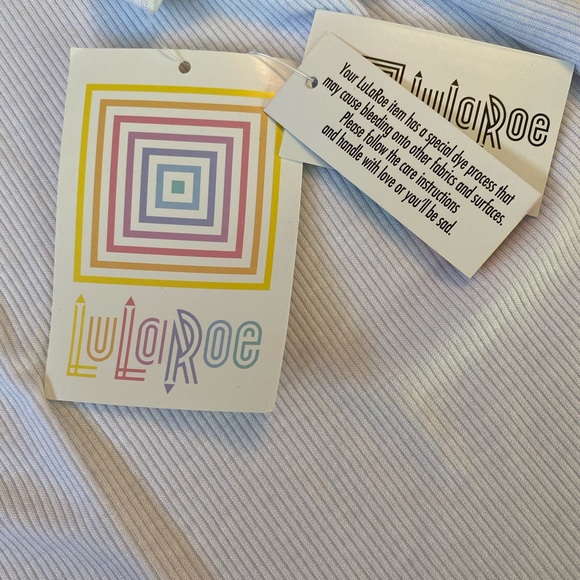 LuLaRoe TANK TOP Ribbed White NWT - Picture 10 of 16